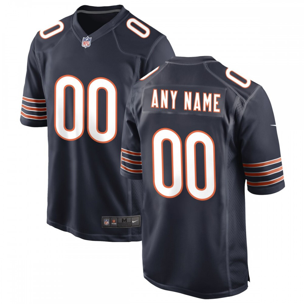 Chicago Bears Nike Custom Youth Game Jersey - Navy-GridironStore